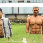 Two torsos one with shirt