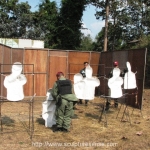 Army setting up targets