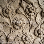 Sandstone sculptures - Floral bas relief